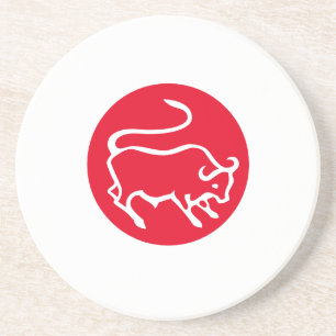 Dessous De Verre En Grès Panneau Taurus Zodiac minimaliste moderne Plain él