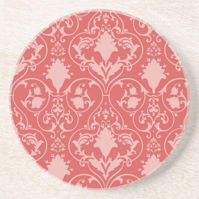 Dessous De Verre En Grès Papier peint antique de rouleau (Devant)