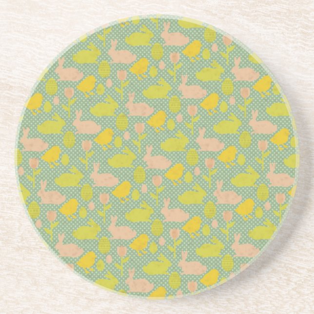 Dessous De Verre En Grès Papier peint de Pâques (Devant)