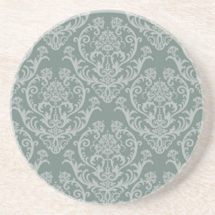 Dessous De Verre En Grès Papier peint floral vert