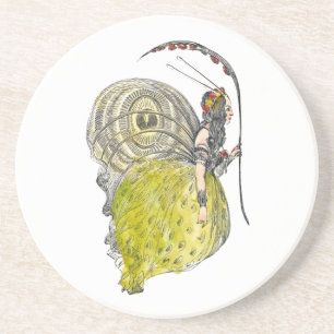 Dessous De Verre En Grès Papillon de fantaisie mignon vintage Fée avec des