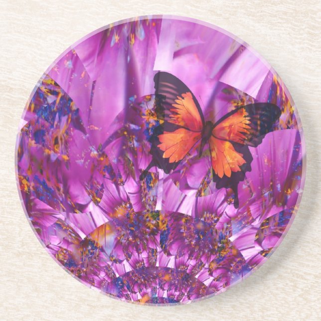 Dessous De Verre En Grès Papillon fou (Devant)