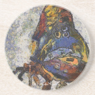 Dessous De Verre En Grès Papillon Monet de Frida Kahlo inspiré