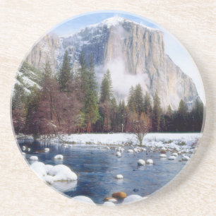 Dessous De Verre En Grès Parc national de Yosemite en hiver