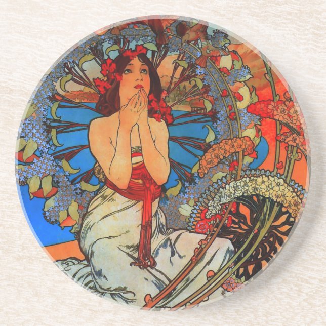 Dessous De Verre En Grès Paris-Monte Carlo (Devant)