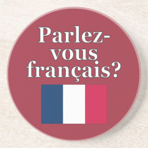 Dessous De Verre En Grès Parles-tu français ? en français. Fanion