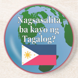 Dessous De Verre En Grès Parlez-vous le tagalog ? en tagalog. Drapeau et gl