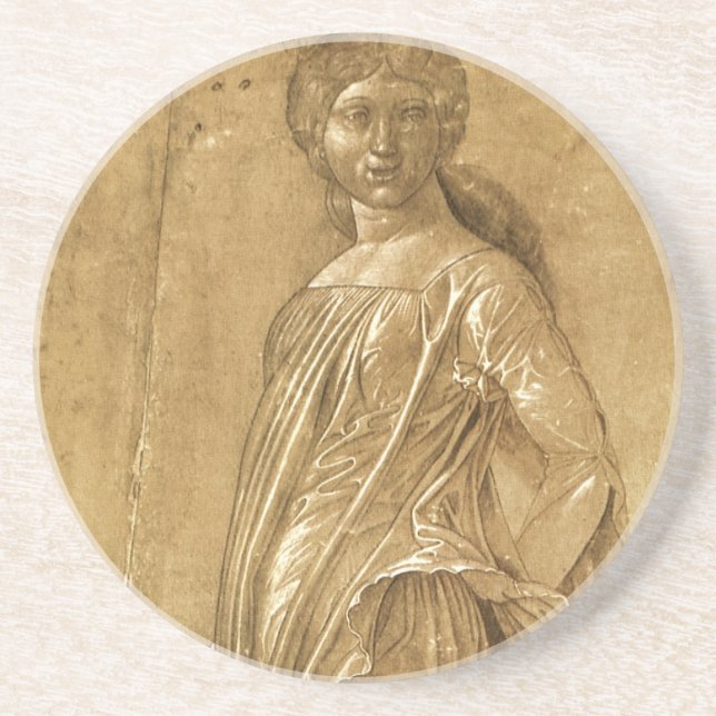 Dessous De Verre En Grès Parnassus, Muse dansante par Andrea Mantegna (Devant)