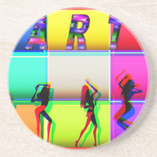 Dessous De Verre En Grès Parti