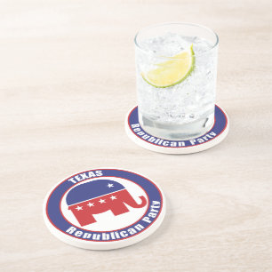 Dessous De Verre En Grès Parti Républicain du Texas