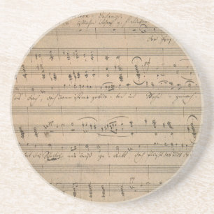 Dessous De Verre En Grès Partition antique, Chanson du vieil homme, 1822