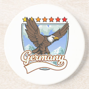 Dessous De Verre En Grès Patch de voyage en Allemagne