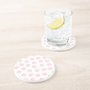 Dessous De Verre En Grès Pâtes de chien, Pâtes de chien, Bébé Pâtes roses