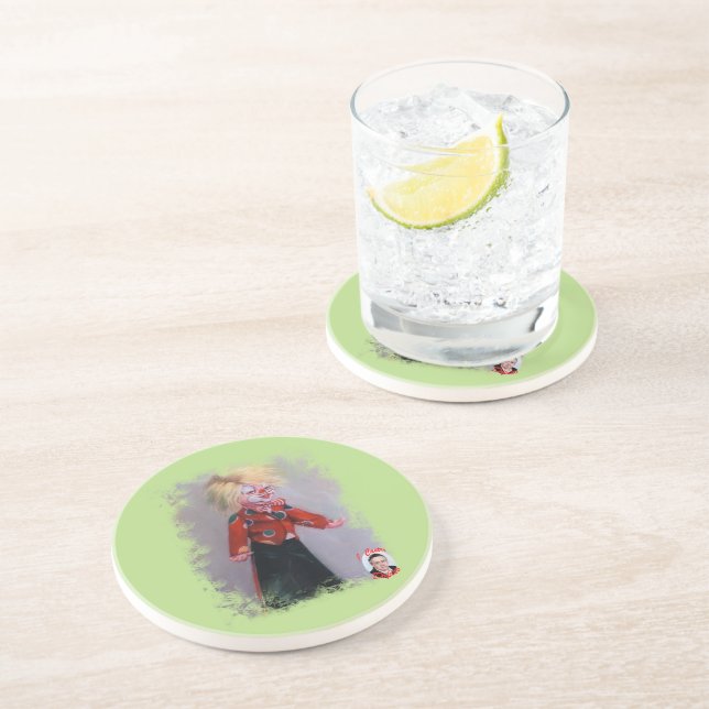 Dessous De Verre En Grès Payaso/Pallaso/Clown (Côté)