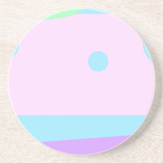 Dessous De Verre En Grès Paysage Abstrait (Devant)