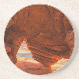 Dessous De Verre En Grès Paysage de grotte de grès érodé