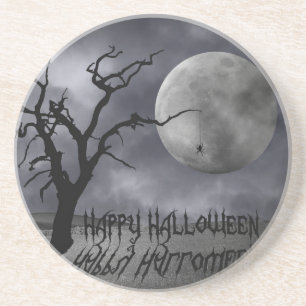 Dessous De Verre En Grès Paysage éffrayant Halloween