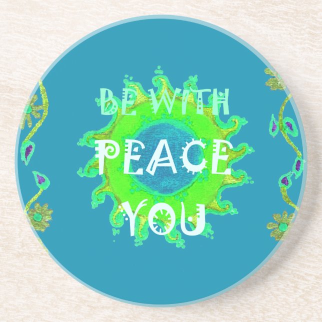Dessous De Verre En Grès Peace Be with You Art Print (Devant)