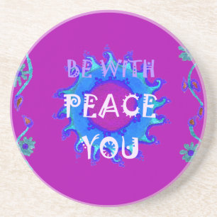 Dessous De Verre En Grès Peace Be With You Inspiration Print