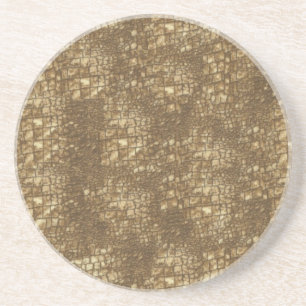 Dessous De Verre En Grès Peau Brown de serpent