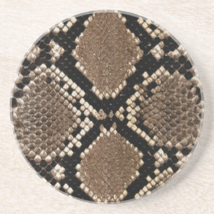 Dessous De Verre En Grès Peau de serpent à sonnette Diamond Back