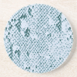 Dessous De Verre En Grès Peau turquoise de serpent
