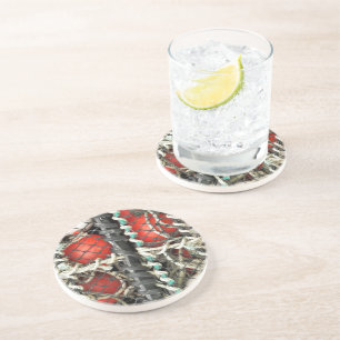 DESSOUS DE VERRE EN GRÈS PÊCHE