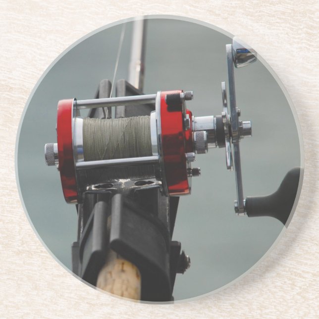 Dessous De Verre En Grès Pêche terminée (Devant)