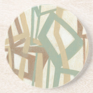 Dessous De Verre En Grès Peinture à main levée par Norman Wyatt