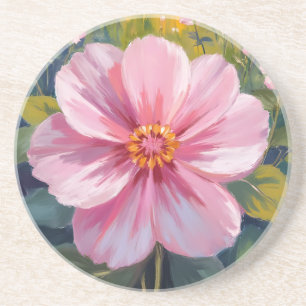 Dessous De Verre En Grès Peinture botanique florale à l'aquarelle de fleur 