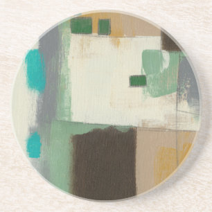 Dessous De Verre En Grès Peinture d'expressioniste avec les courses lourdes