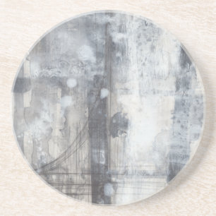 Dessous De Verre En Grès Peinture gris contemporaine