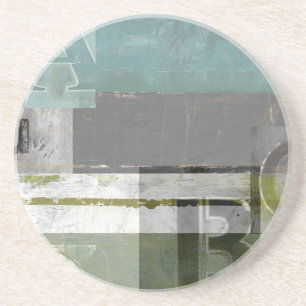 Dessous De Verre En Grès Peinture moderne avec les lettres assorties