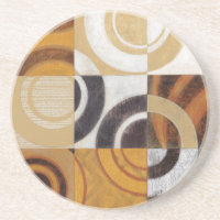 Peinture moderne avec Motifs circulaires