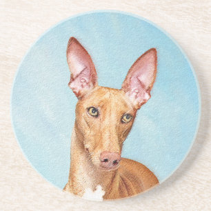 Dessous De Verre En Grès Peinture Pharaon Hound - Cute Original Chien Art