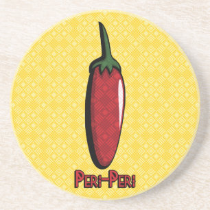 Dessous De Verre En Grès Peri-Peri Chili Pepper Sandstone Coaster