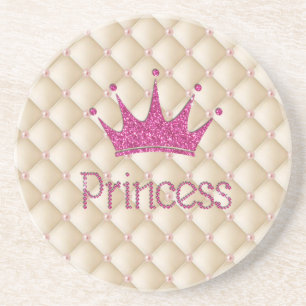 Dessous De Verre En Grès Perles Charming Chic, Tiara, Princesse, Glitterie