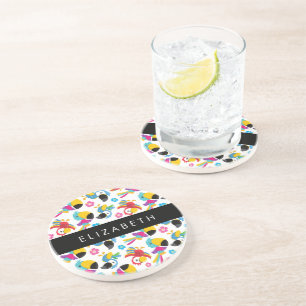 Dessous De Verre En Grès Perroquets colorés, perroquets tropicaux, Votre No