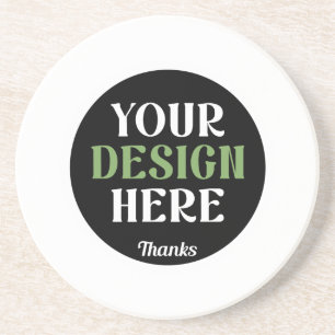 Dessous De Verre En Grès personnalisé, unique, élégant et minimaliste kiss 