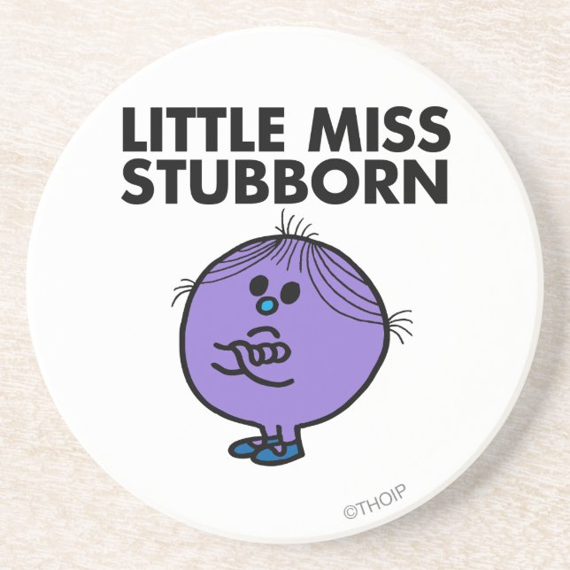 Dessous De Verre En Grès Petite Miss Stubborn | Armes croisées (Devant)