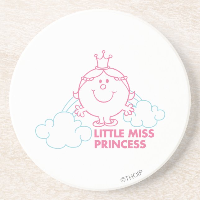 Dessous De Verre En Grès Petite Mlle Princesse | Tête Dans Les Nuages (Devant)