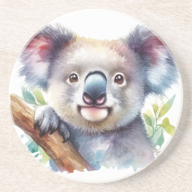 Dessous De Verre En Grès Petite Ours Koala Animal australien (Devant)