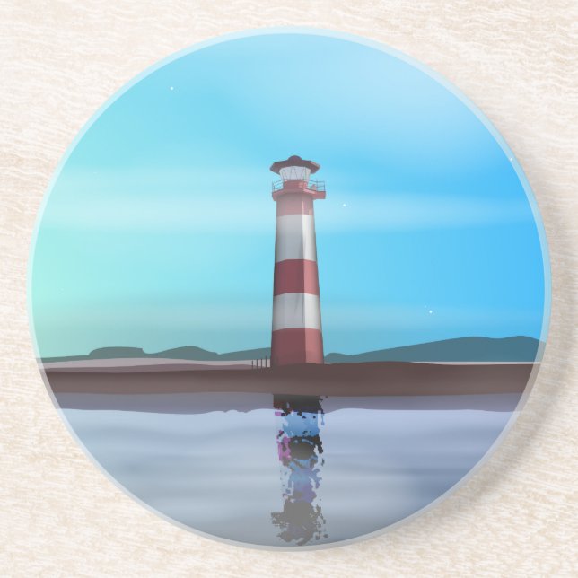 Dessous De Verre En Grès Phare (Devant)