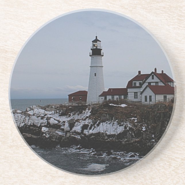 Dessous De Verre En Grès Phare de Portland Head (Devant)