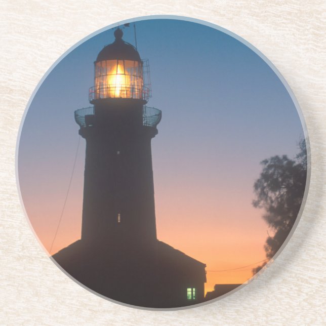 Dessous De Verre En Grès Phare, Robben Island, Cap 2 (Devant)