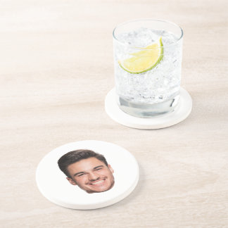 Dessous De Verre En Grès Photo de visage personnalisée