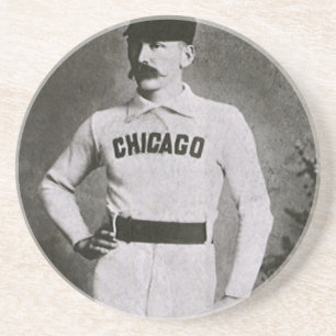 Dessous De Verre En Grès Photo vintage, Sports Chicago Joueur de baseball
