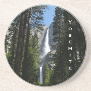 Dessous De Verre En Grès Photographie de paysage de Yosemite Falls et des b