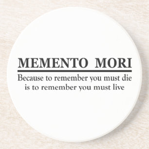 Dessous De Verre En Grès Phrase latine - Memento Mori