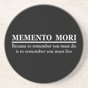 Dessous De Verre En Grès Phrase latine - Memento Mori